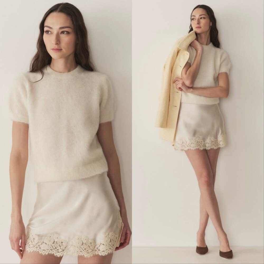 Doen Hearst White Salt Sweater Top NWT XXS